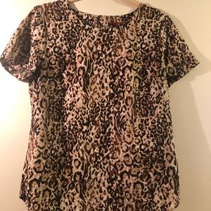 Cheetah print blouse